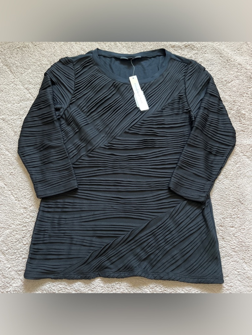NWT Preston & York‎ Abstract Textured Blouse Preppy Whimsical Cottage Size S
